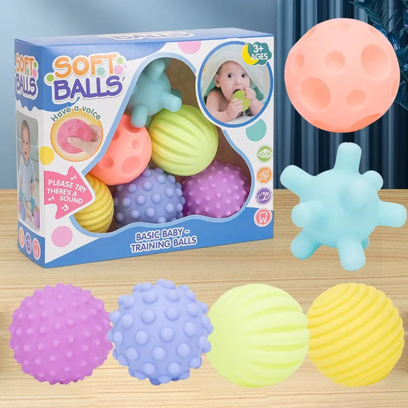 Soft Balls – Ballons sensoriels & massage pour bébé